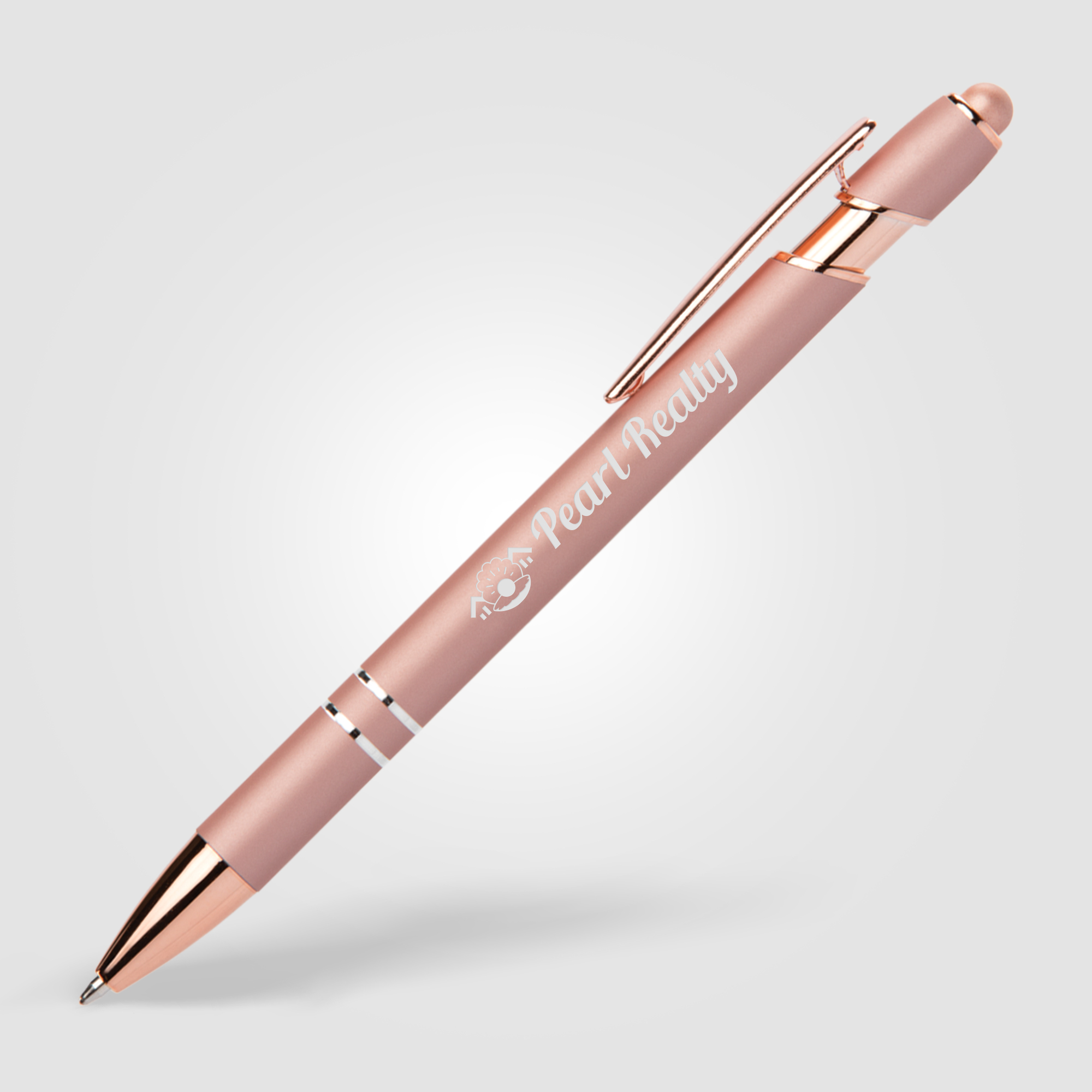 Stylo/stylet personnalisé Prince Softy Rose Gold Métallique Rose Gold